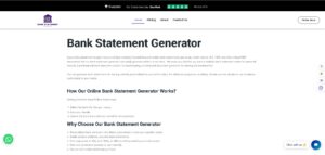 bank statement generators